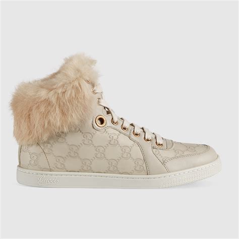 gucci fur trainers|Gucci trainers sale uk.